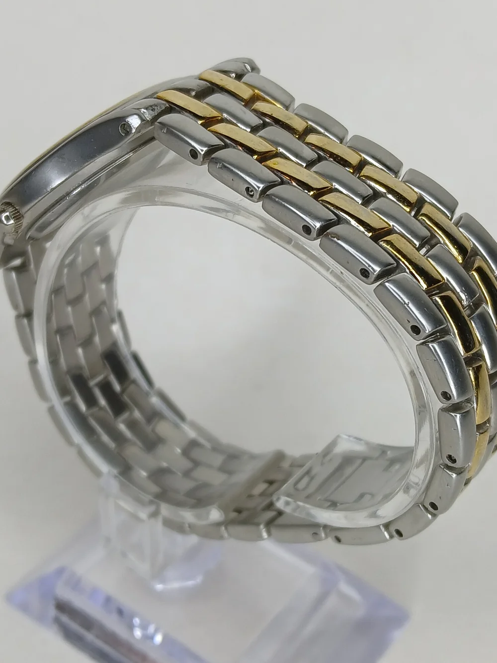 Michelli Collection Watch Two Tone Gold Dial Japan Movt Stainless Back Quartz